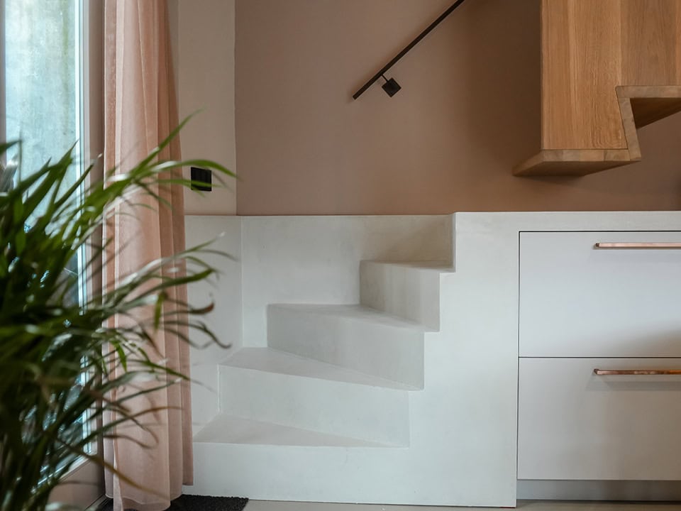 Houten bloktrap op maat