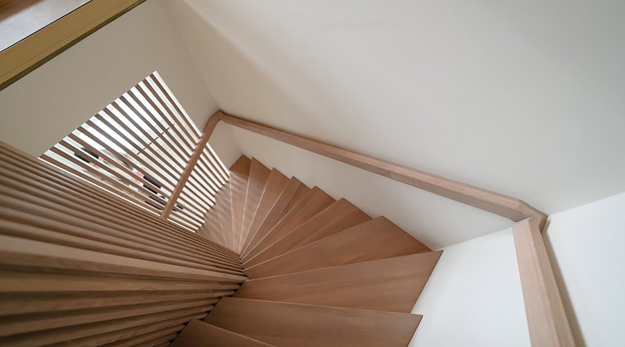 Houten trap van Stairlux