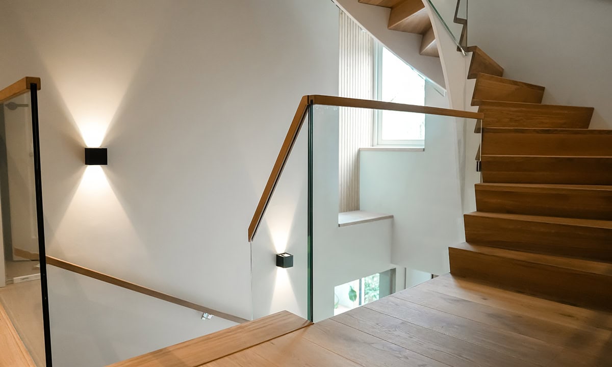 Houten balustrade